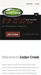 Mobile Screenshot of cedarcreekonalaska.com